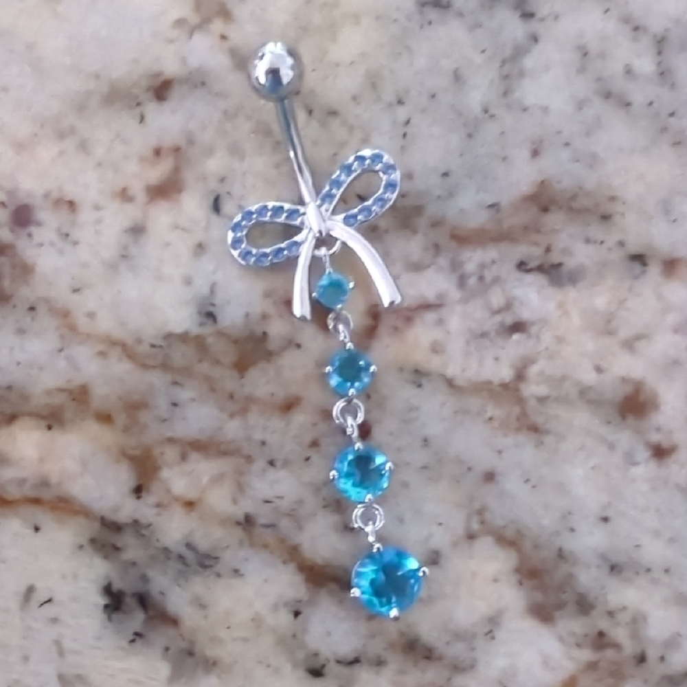 3/$15 Bow Dangle Belly Ring